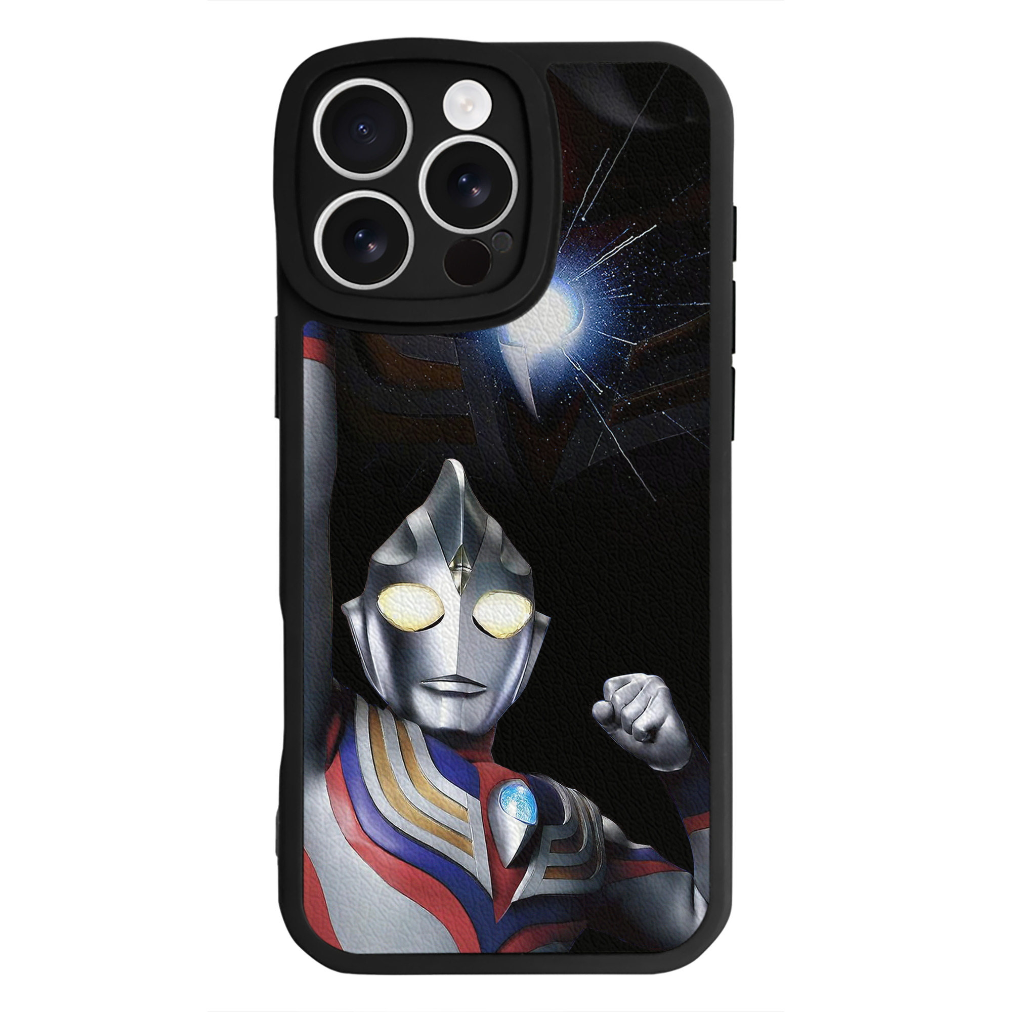 （画像用） ウルトラマン Ultraman 【iPhone 16シリーズ対応】シリコンスマホケース（レザー調） 材質：シリコン